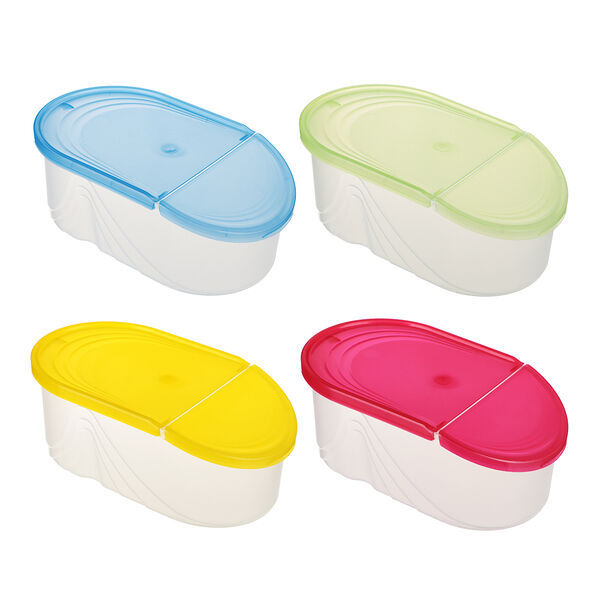 Емкость для сыпучих продуктов wave 0,5л, пластик, 4 цвета в ассортименте