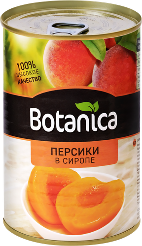 

Персики BOTANICA половинки в сиропе 425 мл