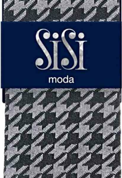 Носки женские SiSi Inverso Гусиная лапка цвет: чёрный/серый размер: единый, 70 den