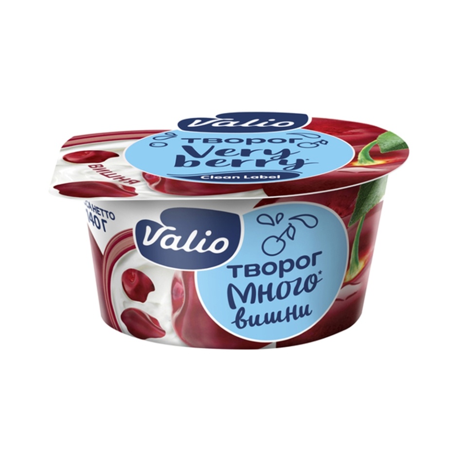 

Творог Valio с вишней 3.5% 140 г