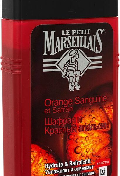 Гель-шампунь для мужчин Шафран и Красный апельсин ТМ Le Petit Marseillais (Ле Петит Марселье)