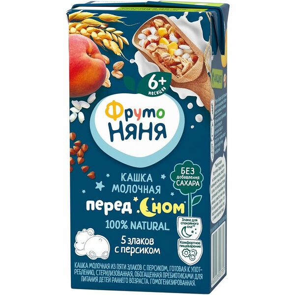 Кашка молочно-пшеничная ФрутоНяня с 6 месяцев