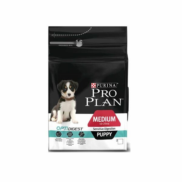 PRO PLAN Puppy Medium Sensitive Digestion корм для щенков средних пород с чувствительным пищеварением, с ягненком и рисом
