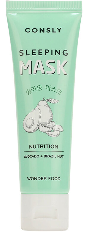 

Ночная маска для лица Consly с маслом бразильского ореха и авокадо Wonder Food Avocado and Brazil Nut 50 мл
