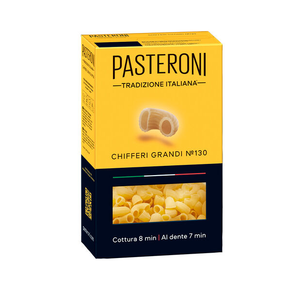 Макаронные изделия грА в/с Pasteroni рожки большие №130 0,4кг