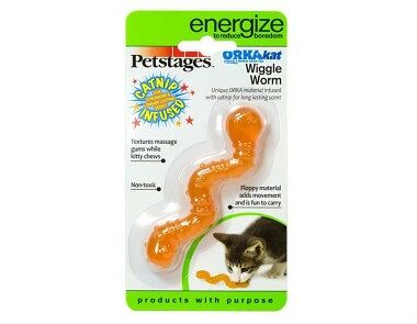 Игрушка для кошек Petstages Energize Orka червяк, 11 см
