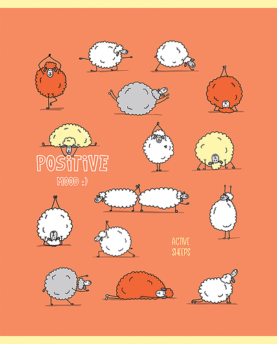 Тетрадь ARTSPACE Рисунки Funny sheep А5, 48 листов, в линейку, в ассортименте