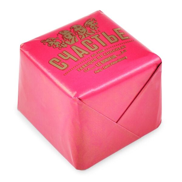 Конфета Счастье пралине вишня-миндальное печенье в темном шоколаде