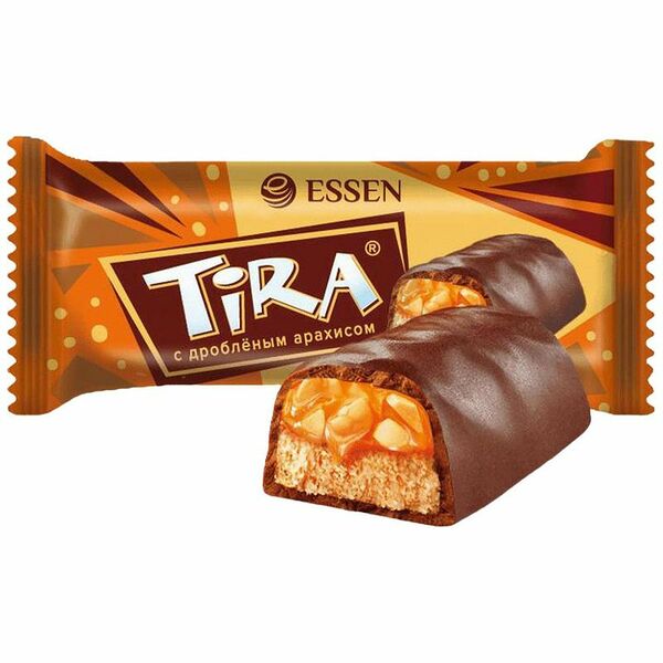 Десерт TIRA MINI глазированный с дробленым арахисом вес