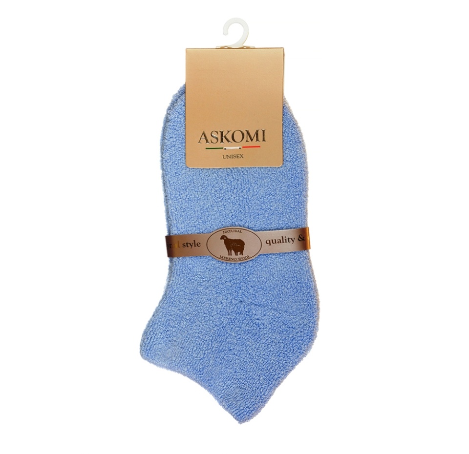 

Носки Askomi Casual, цвет голубой 30% шерсть, 30% вискоза 30% полиамид, 5% шелк, 5% ангора Askomi au-6020 р. 25 (39-42) Россия