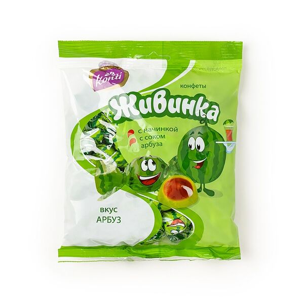 Конфеты Konti Живинка вкус арбуз 250г