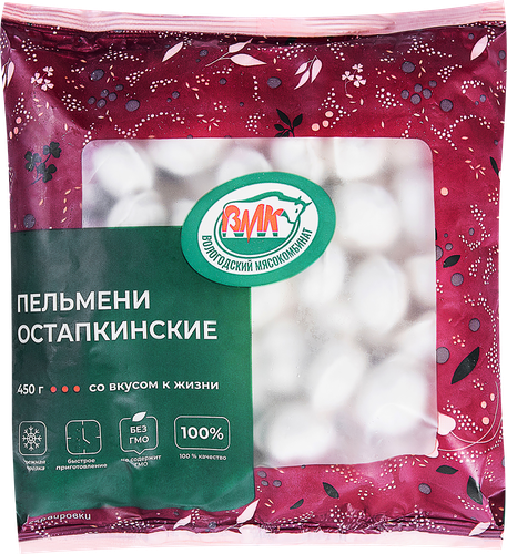 

Пельмени ВМК Остапкинские, категория В, 450 г