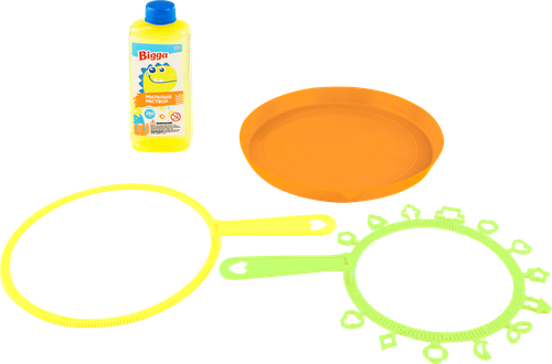

Набор игровой BIGGA Гигантские мыльные пузыри, 4 предмета