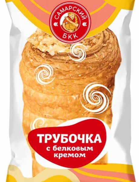 Пирожное Трубочка слоеная с белковым кремом, 1 шт.