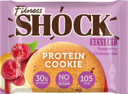 

Печенье протеиновое FitnesShock Desert Малиновый чизкейк 35 г