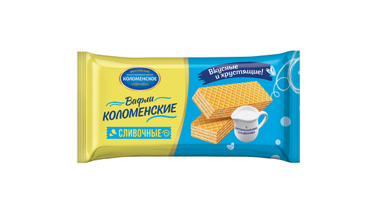 Вафли Сливочные традиционные Коломенское, 200 г