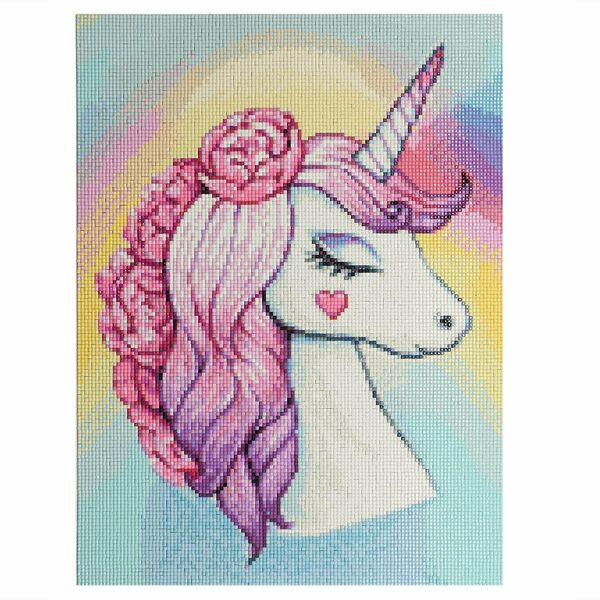Cr 340015 Алмазная мозаика 'Единорожка', 30*40см, Cristyle