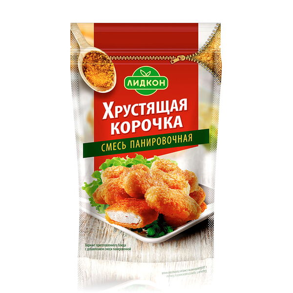 Смесь панировочная Лидкон универсальная со специями Хрустящая корочка 100г