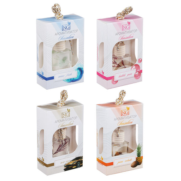 New galaxy ароматизатор подвесной sensation, бал гам, пина колада, новая машина, свежесть океана, в ассортименте