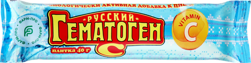 

Гематоген Русский гематоген с витамином С 40 г