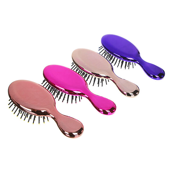 Расческа массажная Юниlook глянец пластик 13.8х5.6см 4 цвета в ассортименте 1 шт.