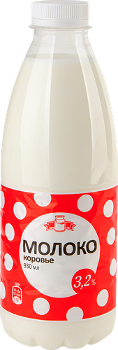 Молоко пастеризованное Paster milk white 3,2%, без змж