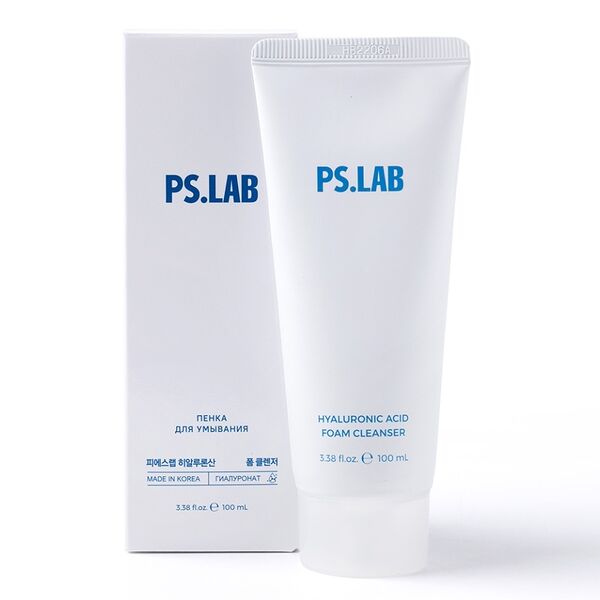 Пенка для умывания Ps.lab hyaluronic acid увлажняющая с гиалуроновой кислотой 100мл, Республика Корея