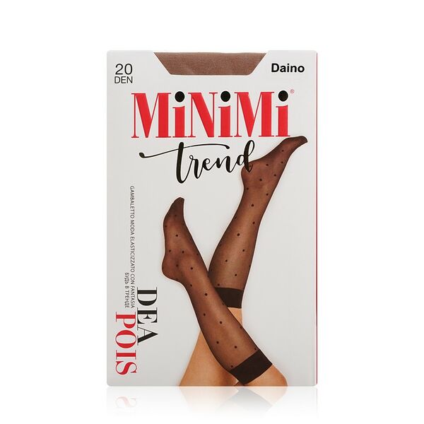 Женские капроновые гольфы с рисунком Minimi Dea Pois 20den Daino