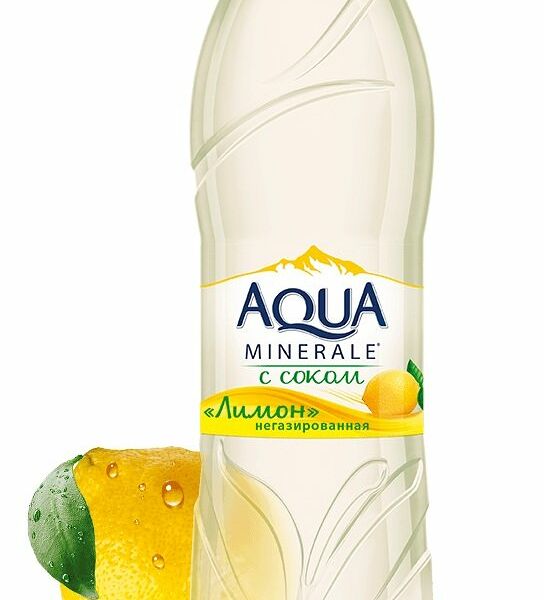 Напиток безалкогольный негазированный c соком Лимон ТМ Aqua Minerale (Аква Минерале)