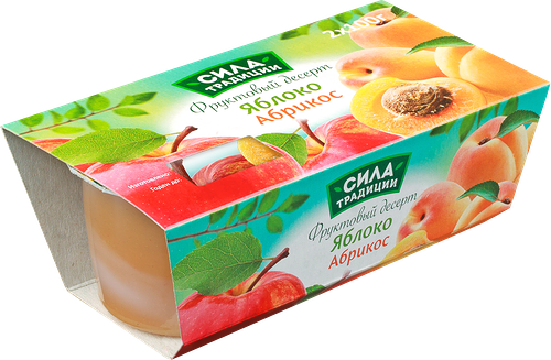 Десерт фруктовый Сила традиции Яблоко-абрикос 2 шт. 200 г