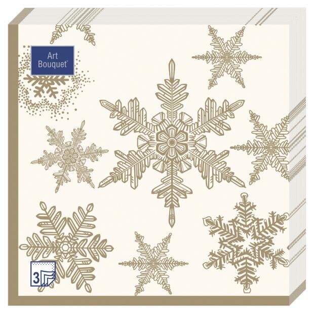 

Салфетки Art Bouquet Снегопад золото 20 шт.