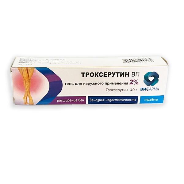 Troxerutin VP желе 2% 40г