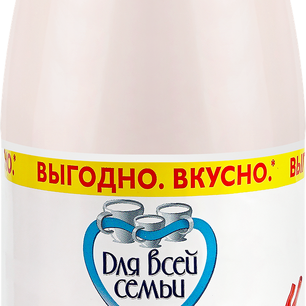 Йогурт питьевой ДЛЯ ВСЕЙ СЕМЬИ Земляника 1%, без змж, 930г