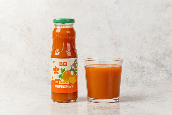 Сок детский морковный с мякотью