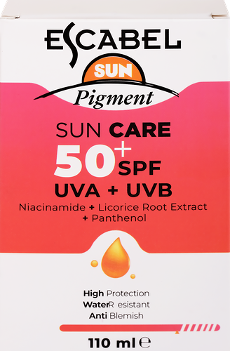 Крем солнцезащитный ESCABEL SUN Pigment SPF 50+, 110 мл