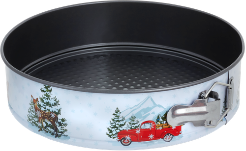 

Форма для выпечки HOMECLUB Рождественские Традиции 26 см, разъемная, круглая, антипригарное покрытие