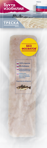 

Фарш трески Бухта изобилия атлантической замороженный 450 г