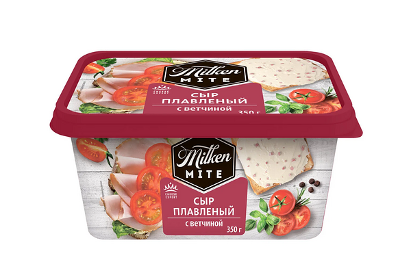 Сыр плавленый Milken Mite с ветчиной, 50%