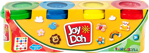 Масса для лепки JOY DOH 4 баночки с тестом, 4х56г, POT-04/056