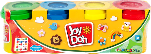 

Масса для лепки JOY DOH 4 баночки с тестом, 4х56г, POT-04/056