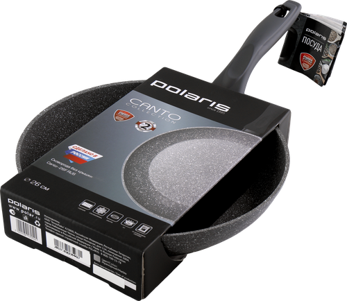 

Сковорода Polaris Canto, антипригарное покрытие, кованый алюминий, индукция, 26см