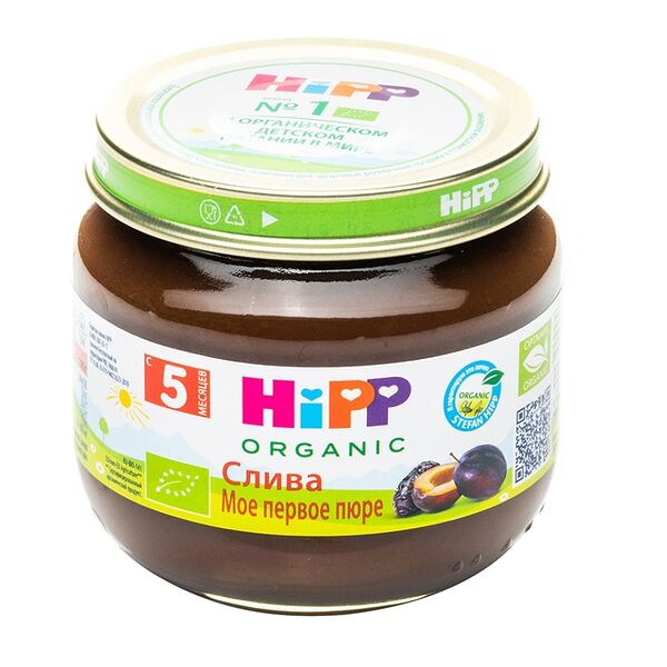 Пюре фруктовое HiPP слива с 5 месяцев