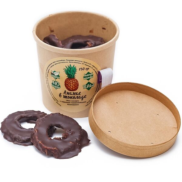 Ананас в шоколаде Рецепты Привереды с сиропом топинамбура (веган) 150г, Россия