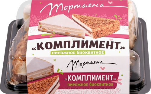 

Пирожное Тортьяна Комплимент бисквитное 180 г