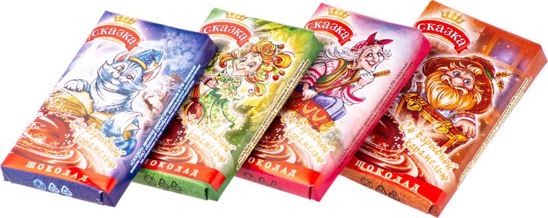 

Молочный шоколад Сормово Сказка, со взрывной карамелью 15 г