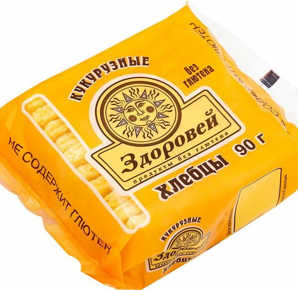 Хлебцы Здоровей кукурузные хрустящие, 90г