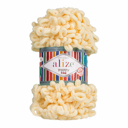 Пряжа Alize 'Puffy Fine' 100г 14м (100% микрополиэстер)(160 каменный)