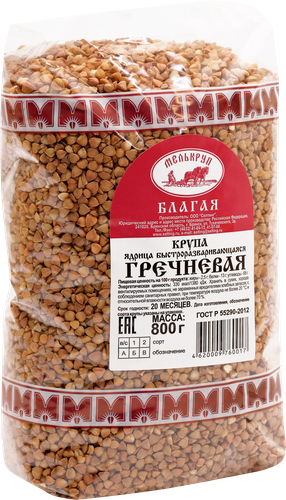 

Крупа гречневая Мелькруп ядрица быстроразваривающаяся 800 г