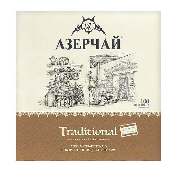 Чай Азерчай 100*1.8гр Traditional Черный Байховый