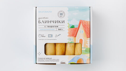 Блинчики с творогом ВкусВилл замороженные